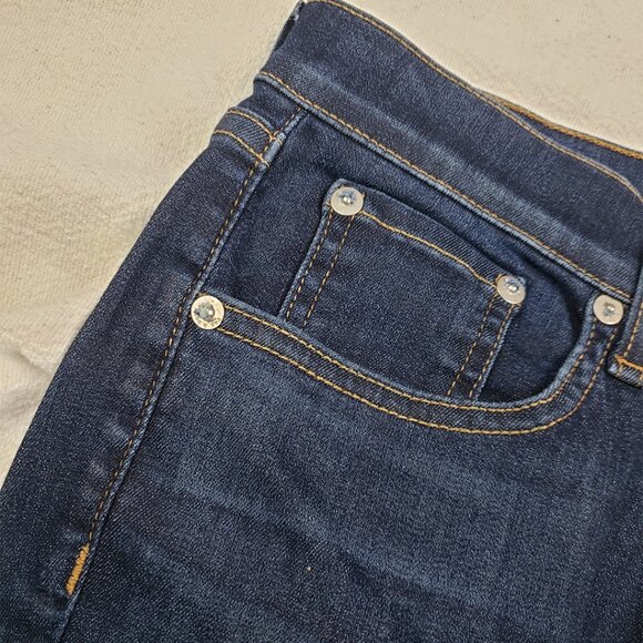 Rag & Bone High Rise Ankle Skinny Jeans Size 32 Dark Wash Stretch Denim - Picture 6 of 16